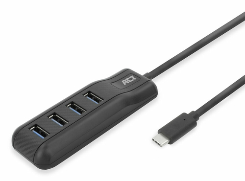 ACT Connectivity USB-C hub 3.0, 4 poorts USB-A usb-hub