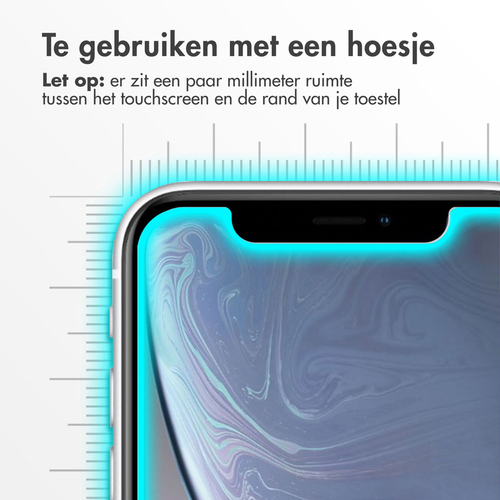 Accezz Gehard Glas Screenprotector 2-pack iPhone 12 (Pro) / 11 / Xr, afbeelding 3
