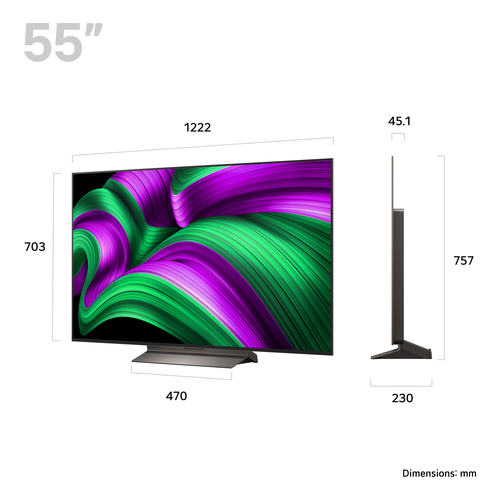 55" LG C5 OLED evo AI 4K Hdr Smart TV 2025 - OLED55C56LB, Brown - image 2