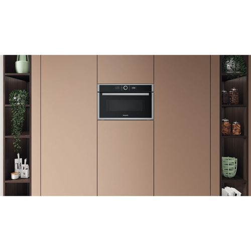 Hotpoint Class 4 HMD44MXUK 31 Litre 38cm High, Built In Small Microwave with Grill - Stainless Steel - image 4