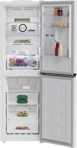 Beko AeroFlow™ NoFrost CNG4692W 192cm 50/50 Frost Free Fridge Freezer - White - E Rated, White - image 3