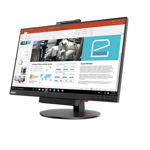 Lenovo ThinkCenter monitori 60,5 cm (23.8) 1920 x 1080 pikseļi Full HD LED Melns