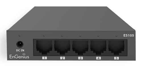 EnGenius ES105 сетевой коммутатор Неуправляемый Gigabit Ethernet (10/100/1000) Черный