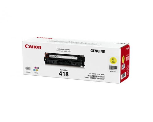 Canon 418 toner cartridge 1 pc(s) Original Yellow