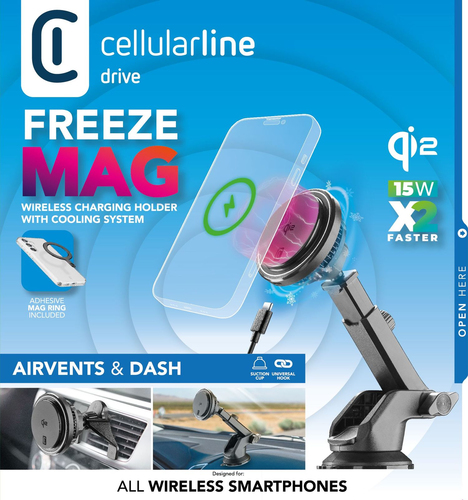Cellularline Freeze Mag Qi2 Wireless Holder