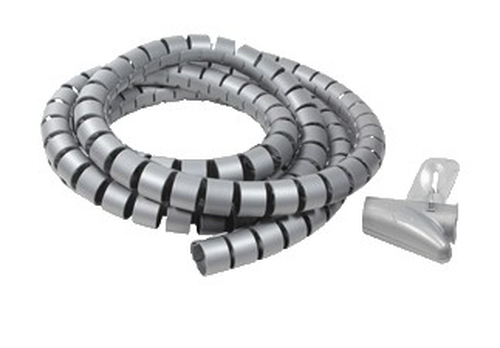 LogiLink Cable Spiral Wrapping Band - Kabelisolering - 1.5 m - grå