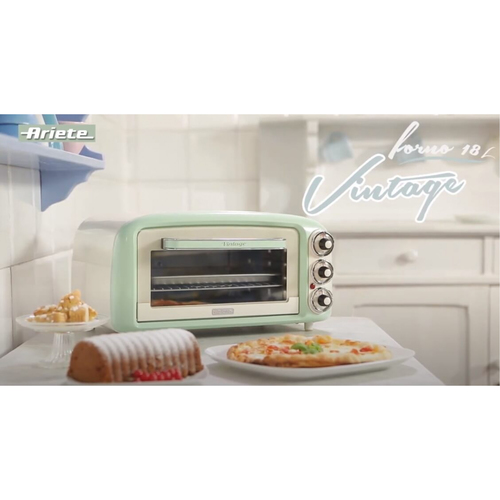 Ariete Vintage style Mini Oven, 18 Litre in Green Green - image 3