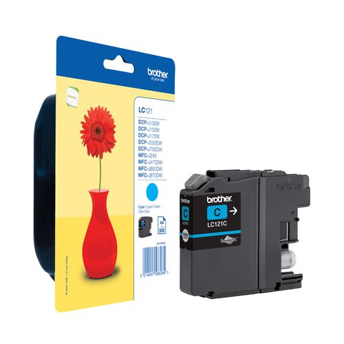 Original Brother LC121C Cyan Ink Cartridge - image 5