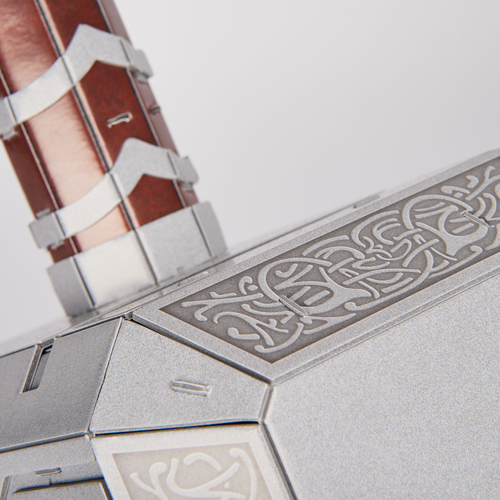 Spin Master Marvel: 4D Build - Thor Mjolnir Hammer 3D Puzzel, afbeelding 6