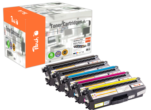 Peach PT1048 toner cartridge 5 pc(s) Compatible Black, Cyan, Magenta, Yellow