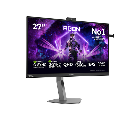 AOC AGON PRO AG276QSG2 computer monitor 68,6 cm (27 ) 2560 x 1440 Pixels Quad HD Zwart, Grijs, afbeelding 2