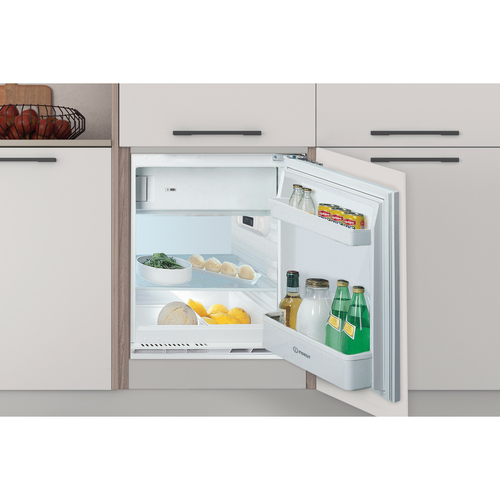 Indesit INBUF011 Integrated Under Counter 82cm Fridge - Fixed Door Hinge Kit - White - E Rated, White - image 4