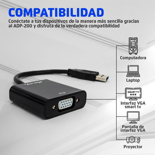 Adaptador USB VORAGO ADP-200