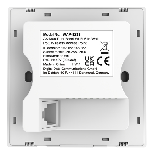 LevelOne WAP-8231 AX1800 Wireless DualBand WiFi6 ws, afbeelding 5