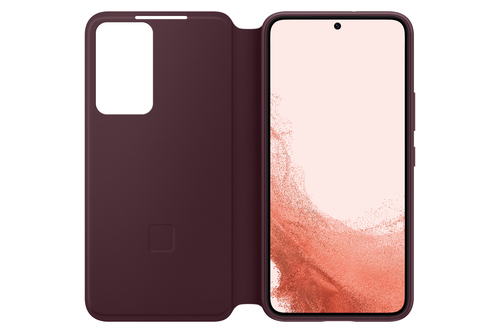 Samsung Galaxy S22 Smart Clear View Cover Burgundy – image 3