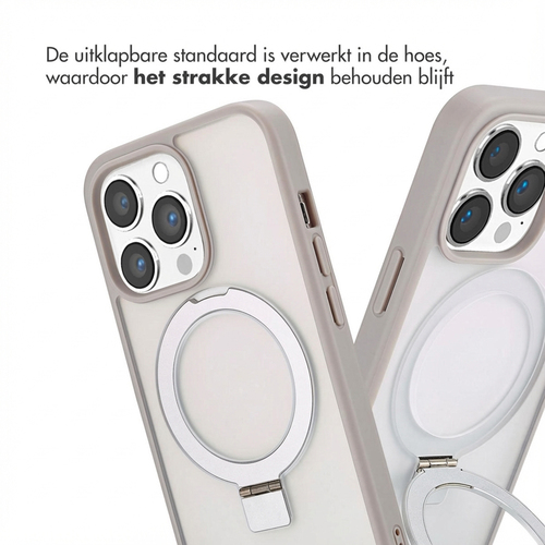 Accezz Ring Stand Backcover met MagSafe iPhone 13 Pro - Grey, afbeelding 6