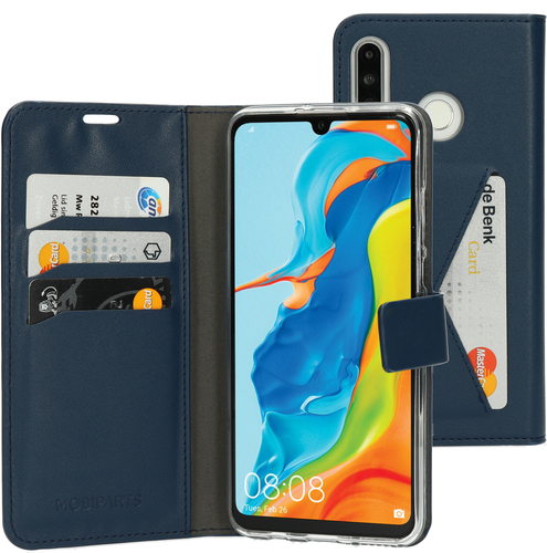Mobiparts Classic Wallet Case Huawei P30 Lite Blue
