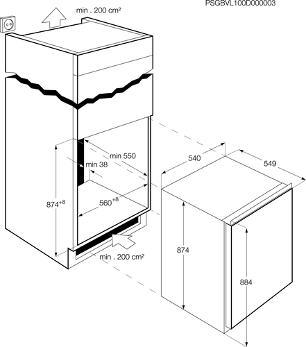 AEG AGS88800F0 Upright freezer Built-in – image 2