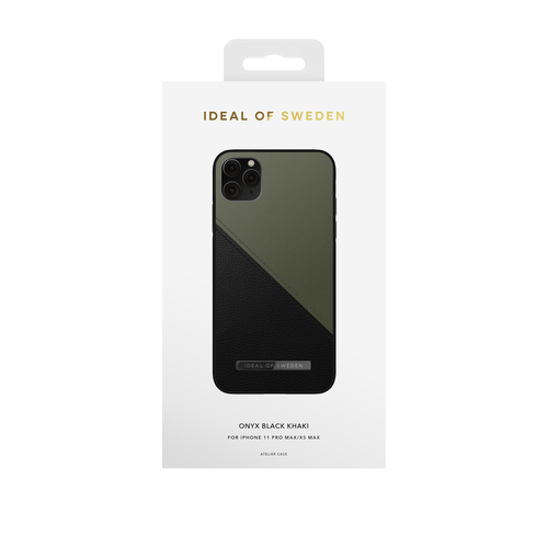 iDeal of Sweden Atelier Case iPhone 11PM/XSM Onyx Black Khki