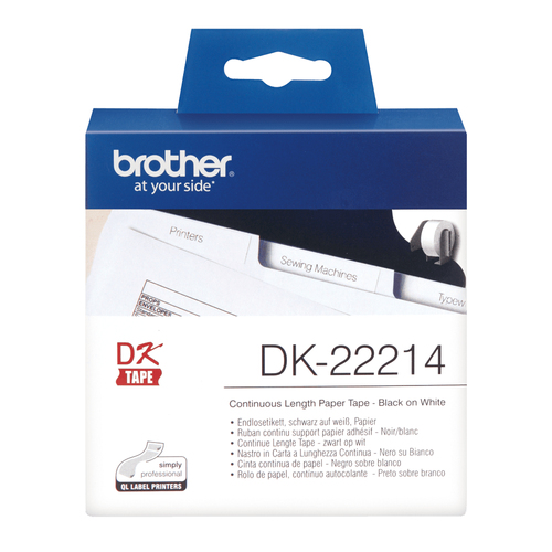 Original Brother DK22214 Continuous Paper Tape (12mm) - image 2
