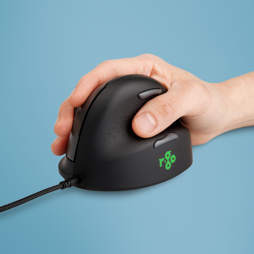 R-GO HE  ERGONOMIC MOUSE, MEDIUM (HAND SIZE 165-185MM), RIGHT HANDED, WIRED