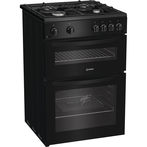 Indesit IDG6GB cooker Freestanding cooker Gas Black – image 3