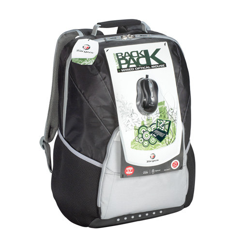 Targus XL Laptop Backpack & Wired Optical Mouse