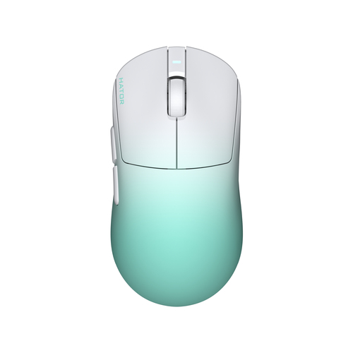 HATOR Quasar 3 ULTIMA 8K Full Size Wit/Blauw Draadloze Gaming Muis, afbeelding 5