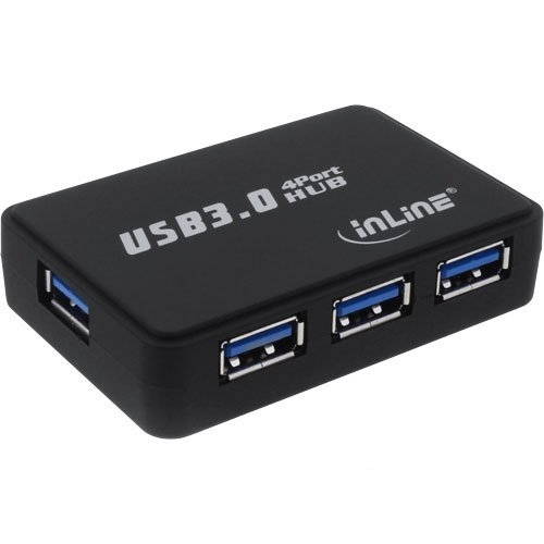 InLine 35393B interface hub Black