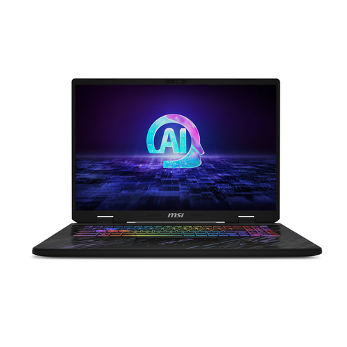 MSI Pulse 17 AI C1VGKG-001UK Intel Core Ultra 9 185H Ноутбук 43,2 cm (17") Quad HD+ 16 GB DDR5-SDRAM 1 TB Твердотельный накопитель (SSD) NVIDIA GeForce RTX 4070 Wi-Fi 6E (802.11ax) Windows 11 Home Черный