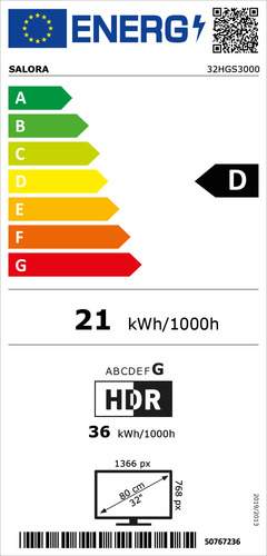 Salora 32HGS3000 - 32 inch - LED TV, afbeelding 2