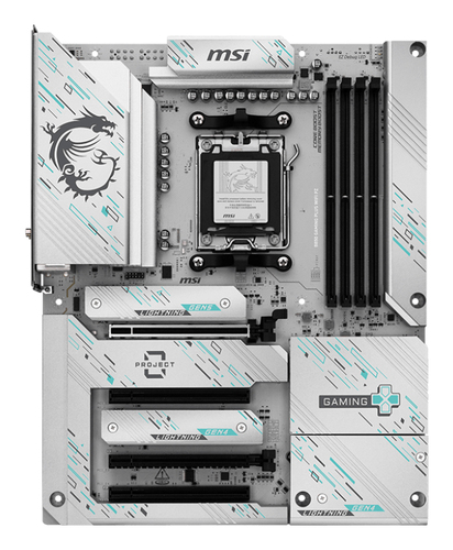 Msi B850 Gaming Plus Wifi PZ AM5 Motherboard, White - image 2