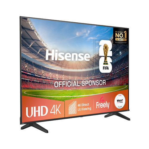 Hisense A6Q 75" 4K Ultra HD Smart Freely TV [2025] - 75A6QTUK, Black - image 2
