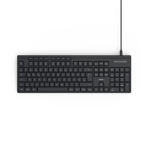 Hama CK-200 клавиатура Дом/офис USB QWERTZ Немецкий Черный