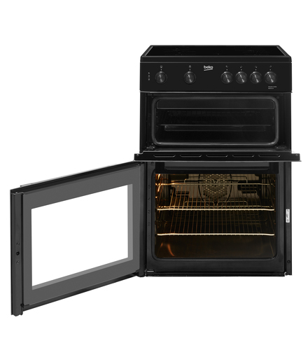 Beko KDC611K cooker Freestanding cooker Electric Ceramic hob Black – image 2