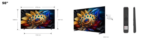 TCL C69 98C69B TV 2.49 m (98") 4K Ultra HD Smart TV Wi-Fi Titanium 450 cd/m² – image 2