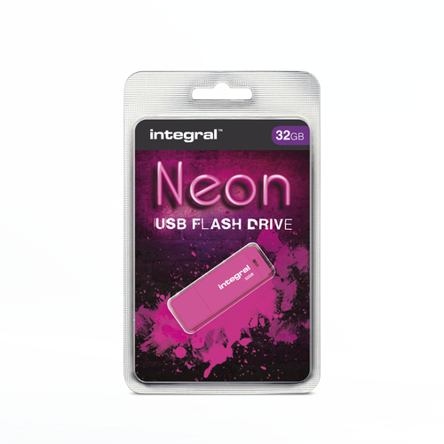Integral 32GB USB2.0 DRIVE NEON PINK – image 7