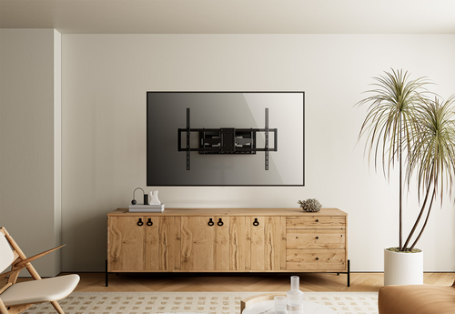 Manhattan Soporte de pared para TV/monitores (Articulado), pantallas 37"–120", Compatibilidad VESA: de 200x200 a 900x600 mm (verifique las dimensiones de los cuatro orificios de montaje traseros), carga máxima 120 kg, negro imagen 12
