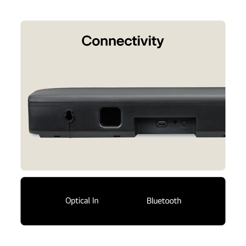 LG 2.0 channel SQM1 2.0 Soundbar - Black - image 7