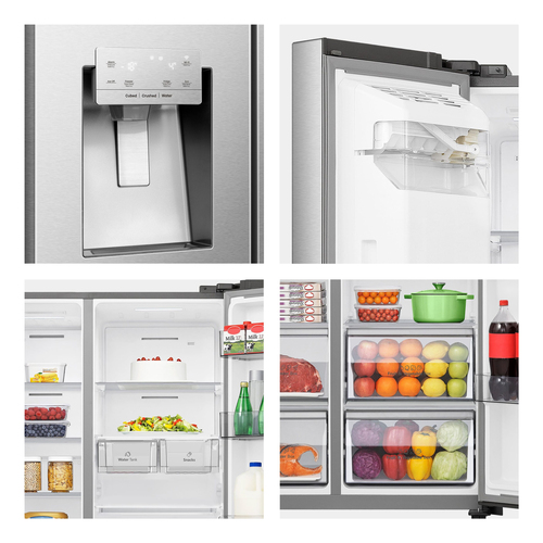 Hisense RS818N4TIC1 side-by-side refrigerator Freestanding – image 3