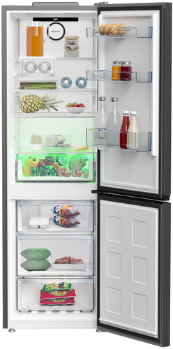 Beko Pro HarvestFresh AeroFlow CNG6686VPZ 60/40 Fridge Freezer - Black Steel, Black - image 3