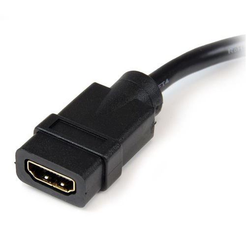 StarTech.com 8in HDMI to DVI-D Video Cable Adapter - HDMI Female to DVI Male - HDMI to DVI Dongle Adapter Cable (HDDVIFM8IN) Videoadapter 20.32cm Sort – billede 2