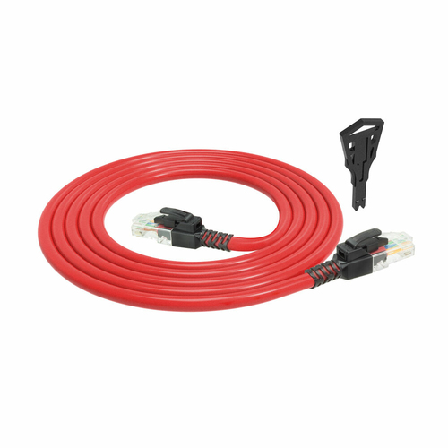 CAT6A U/UTP LOCK RD 5.00M. 1 stk, afbeelding 2