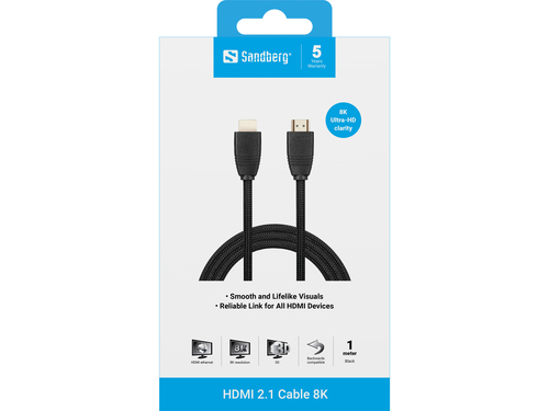 HDMI 2.1 Cable 8K,  1m, afbeelding 2