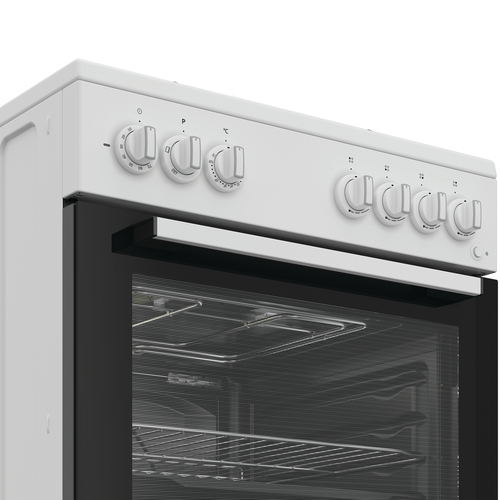 Indesit I6G3PMW Freestanding cooker Electric Gas White – image 3