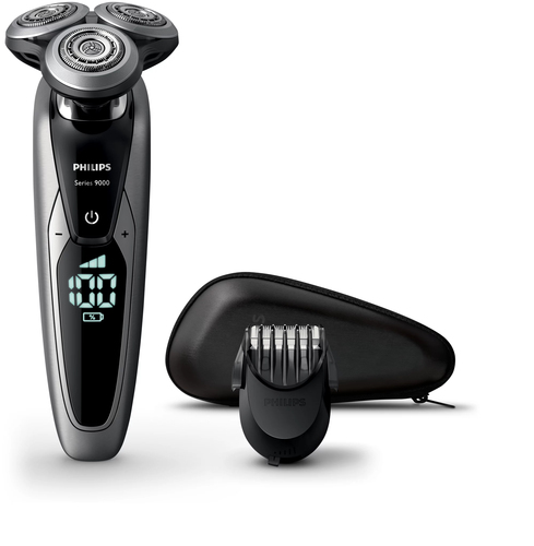 Philips SHAVER Series 9000 S9711/41R1 men's shaver Rotation shaver Trimmer Black, Chrome