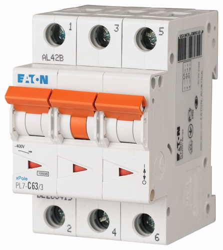 Eaton Electric GmbH LS-Schalter m.Beschrift. C 63A 3p PXL-C63 (236432)