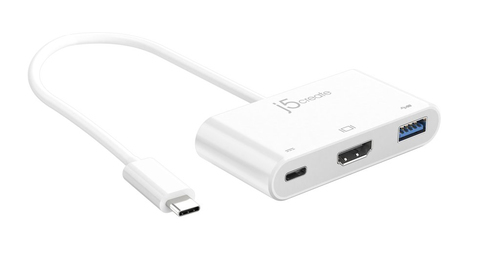 j5create JCA379 USB grafiskais adapteris 3840 x 2160 pikseļi Balts