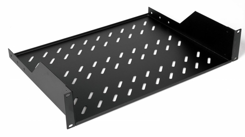 Equip legplanken fest 19" voor Serverschränke, 2U 80cm zwart, afbeelding 2