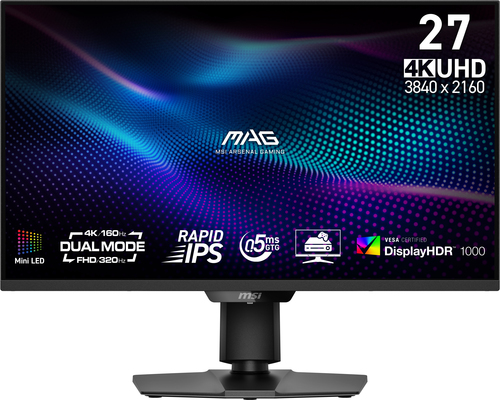 MSI MAG 274UPDFDE E16M монитор для ПК 68,6 cm (27") 3840 x 2160 пикселей 4K Ultra HD LED Черный
